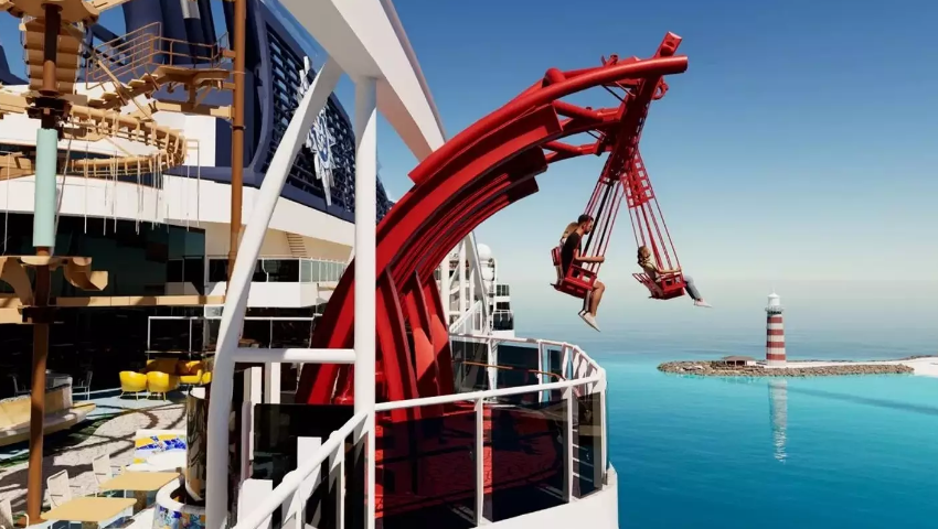 Get Ready for a Thrilling Voyage: $1 Billion Cruise Ship to Feature Ocean-Dangling Swings