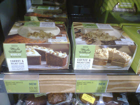 The M&S Made Without Wheat Carrot & Walnut Cake and Coffee and Walnut Cake. I haven't tried these. Yet.