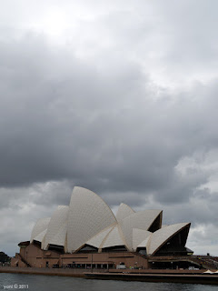 grey opera house morning