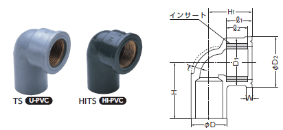 金属入給水栓エルボ