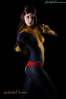 cosplay painted costumes, female cosplay body paint, body paint cosplay gallery, best cosplay body paint, power girl cosplay body paint, cosplay bodypaint, anime body paint, body paint meets cosplay, Cosplay Girls Body Paint, creativecosplaydesigns.blogspot.com