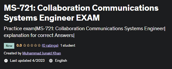 Exam MS-721: Collaboration Communications Systems Engineer (beta) Question & answers ( Q&A Exam Dumps