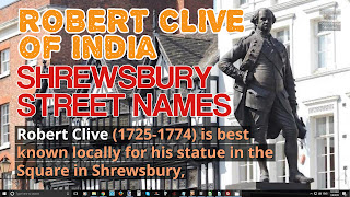 Clive of India and his honouring by the names of Shrewsbury Streets