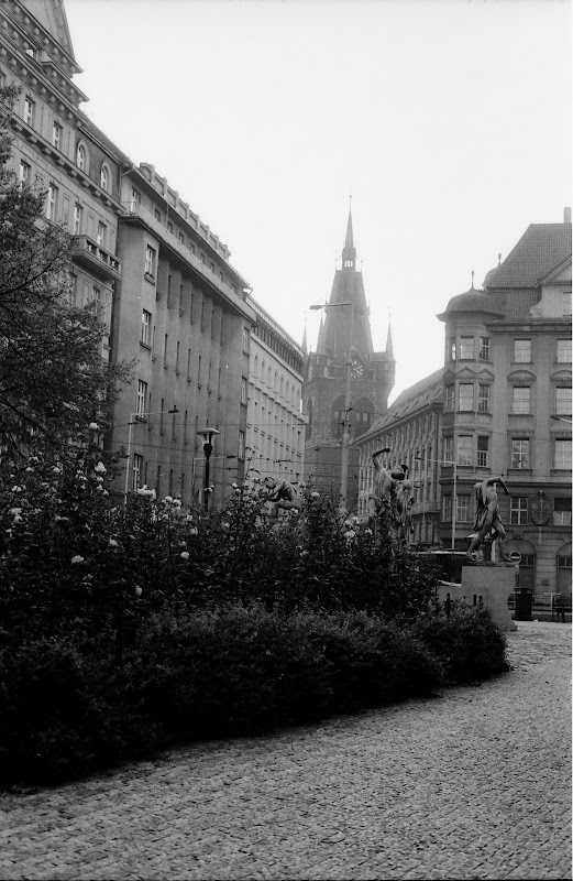 View on Jindrisska tower in Prague