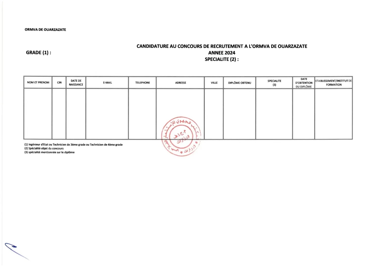 ORMVAO Recrute (20 postes) 2024