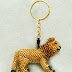 Lion Beaded Keychain