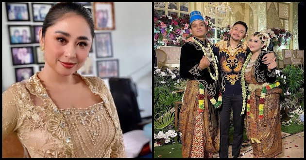 Potret Dewi Perssik & Angga Wijaya Tak Saling Sapa di Kondangan Lebby Wilayati, Sibuk Bikin Konten Sendiri-Sendiri