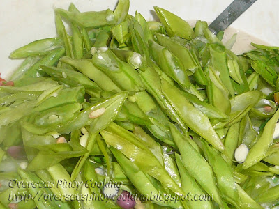 Ginataang Lechon Kawali at Baguio Beans - Cooking Procedure