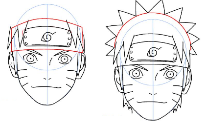 Como Dibujar a Naruto Uzumaki Paso a Paso [ TUTORIAL + IMAGENES ]