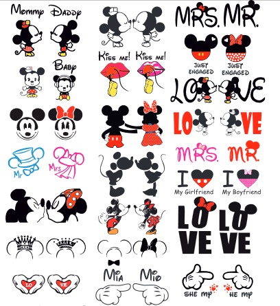 ❤ DIBUJOS DE MICKEY Y MINNIE MOUSE PARA DESCARGAR!!