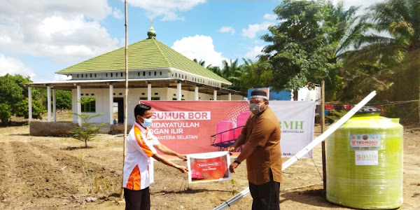 Baitul Maal Hidayatullah (BMH) Bangun Sumur Bor di Pesantren Hidayatullah Ogan Ilir