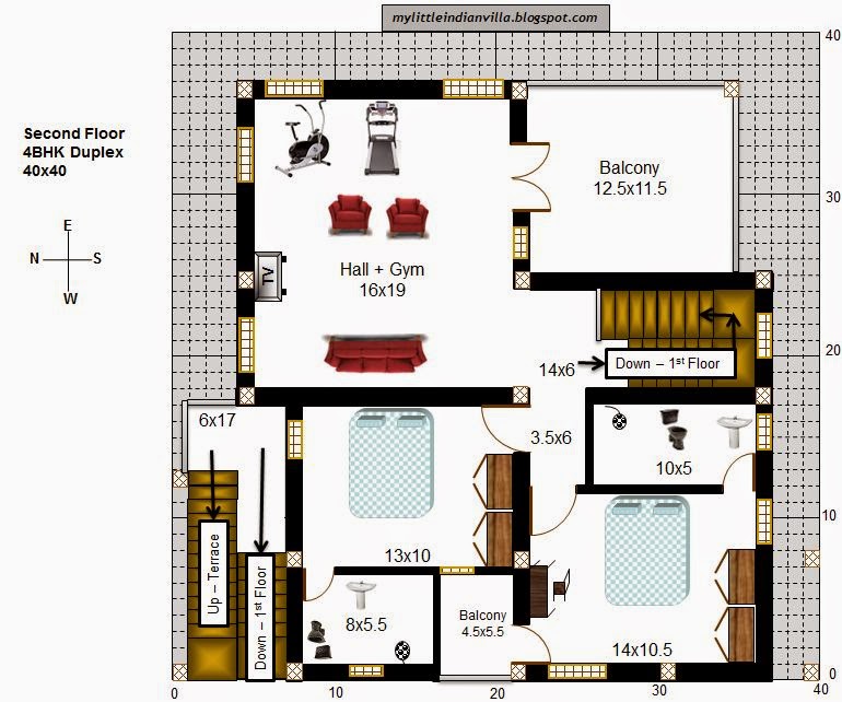 My Little Indian Villa 34 R27 1BHK 4BHK Duplex in 40x40 