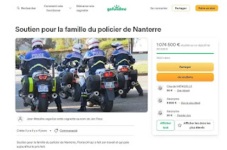 France : La cagnotte pour la famille du policier écroué a dépassé le million d'euros