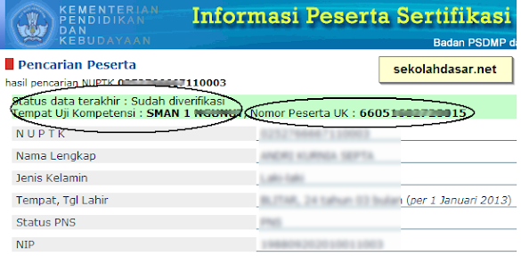 Cara Cek Daerah Dan Nomor Penerima Ukg 2013