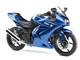 blue kawasaki ninja 250r