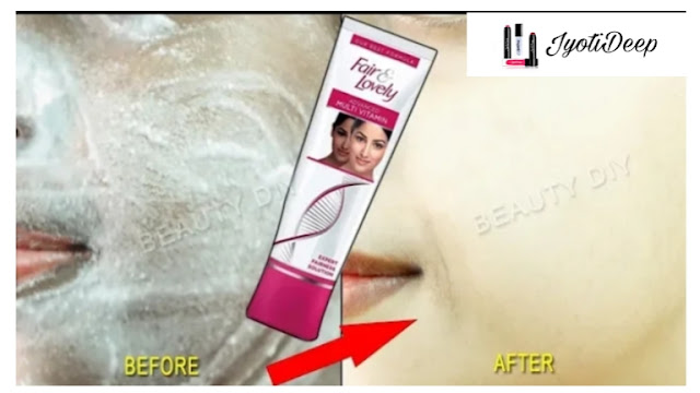 Get Instant Skin Whitening Face Pack by Using Fair and lovely Cream