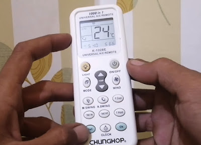 Cara Setting Remote AC Universal Merk Chunghop Tanpa Kode