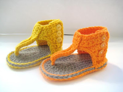 ... Gladiator Sandals - Crochet Pattern for Baby, New Design for Spring