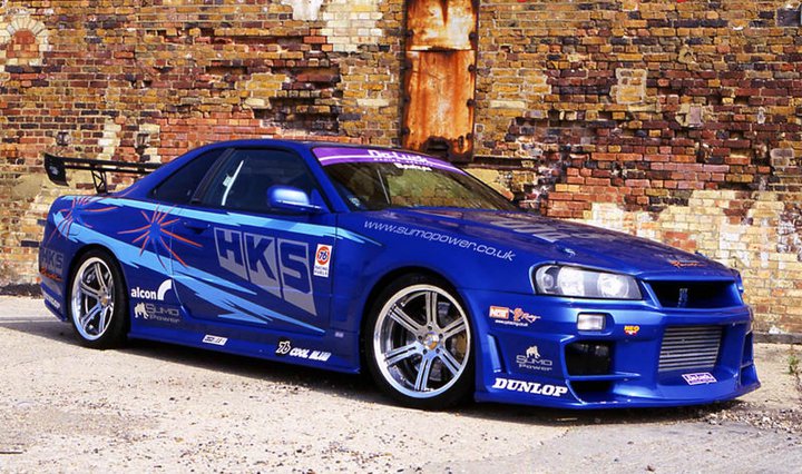 Blue Modified Nissan Skyline GTR 0818 Raja No comments