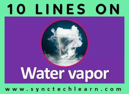 10 lines on Vapor in English