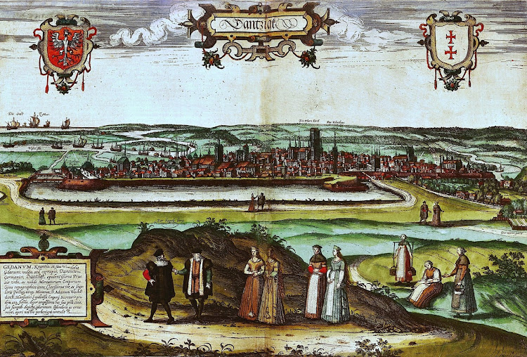 Anonim - View of Gdansk in 16th century