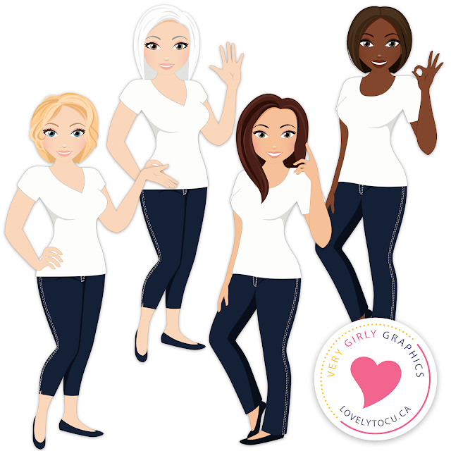 Free woman clipart, character graphics, by Lovelytocu