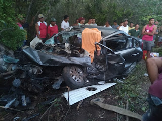 Grave acidente de carro deixa três mortos e um ferido em São Bernardo-MA