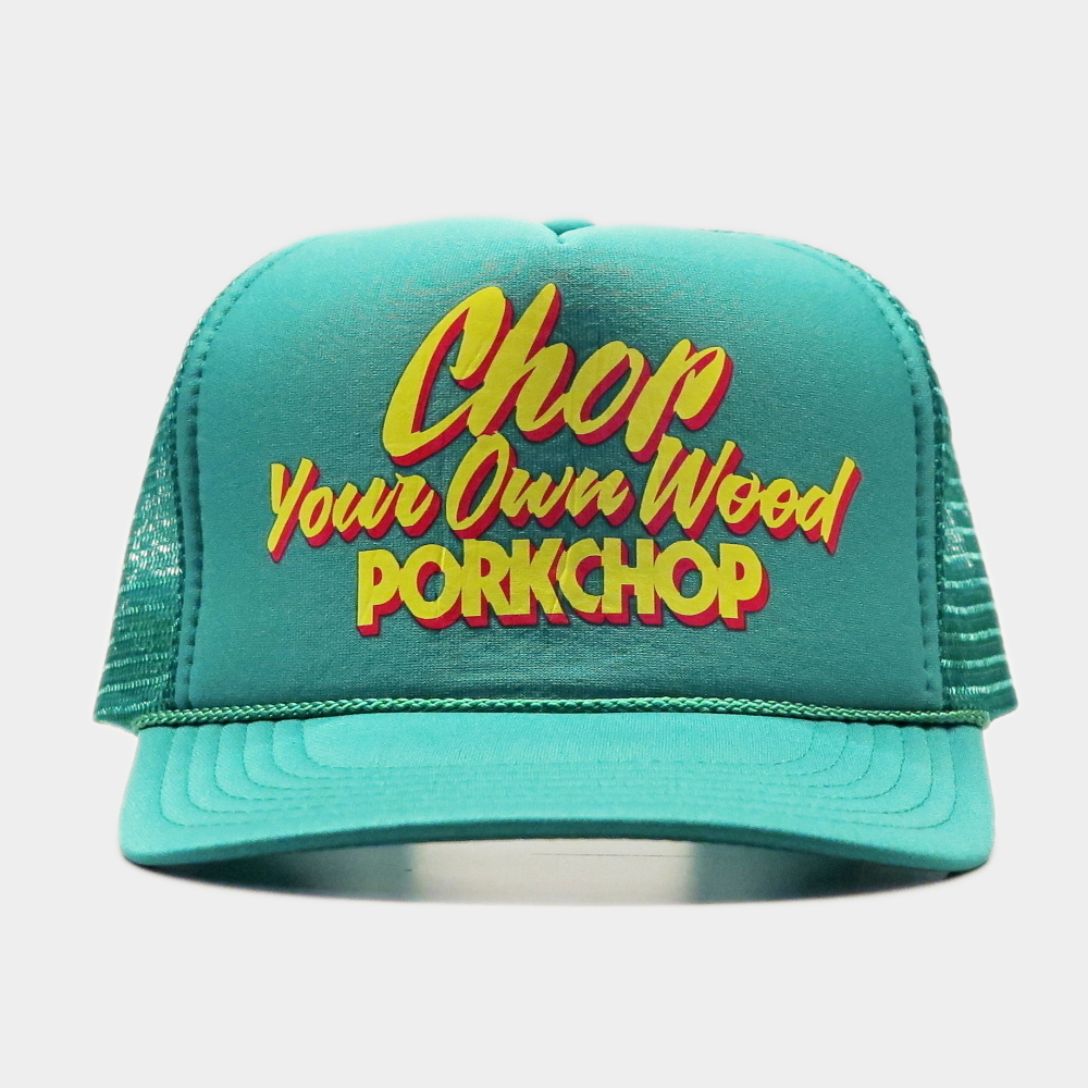 PORKCHOP GARAGE SUPPLY CHOP YOUR OWN WOOD MESH ポークチョップ メッシュキャップ TRUMPSCAP