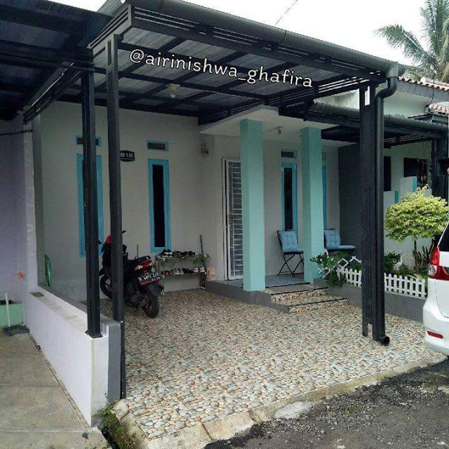 Contoh Desain Rumah Tipe 50 Luas Tanah 70m2 Tampak Depan 