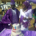 Check out this couple's traditional wedding cake