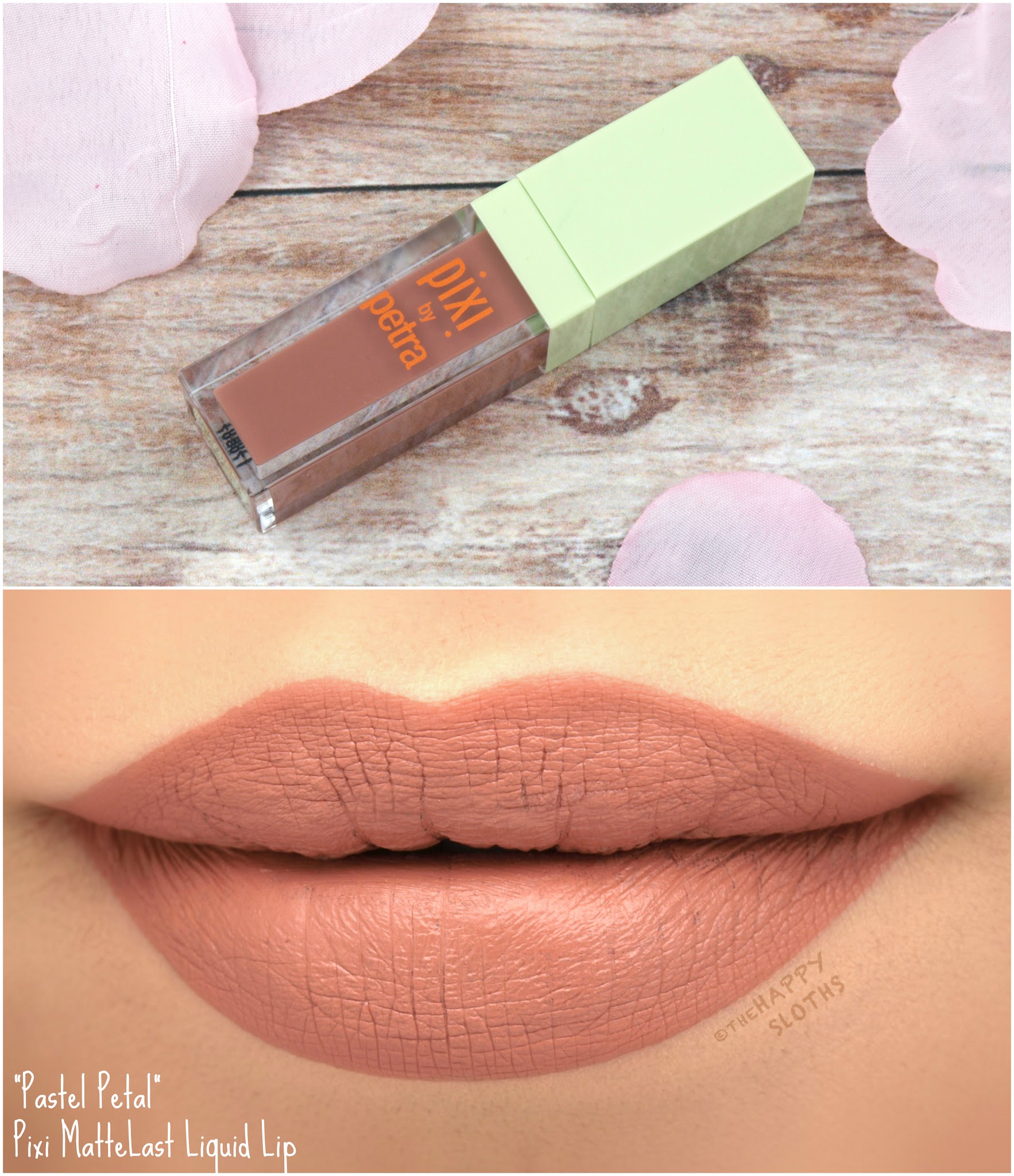 Pixi MatteLast Liquid Lip in "Pastel Petal": Review and Swatches