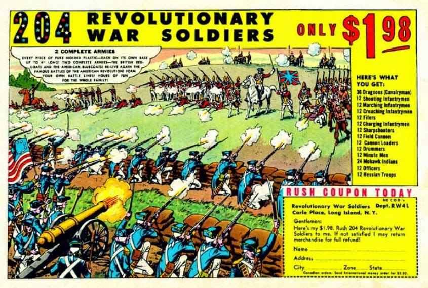Doug S Soldiers Comic Book Toy Soldiers 204 Revolutionary War Soldier Set