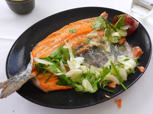 Gods of the Sea, Gold Coast Australia [Fine-dining seafood restaurant at Marina Mirage] - Grilled rainbow trout, fennel and herb salad, lemon beurre blanc