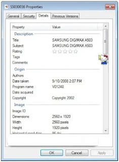 Cara mengetahui foto asli atau palsu menggunakan system properties windows