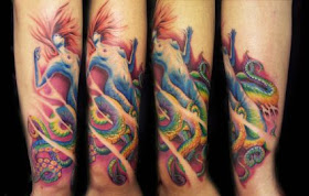 Octopus Woman Tattoo