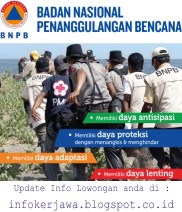 Lowongan Kerja BNPB (Badan Nasional Penanggulangan Bencana)