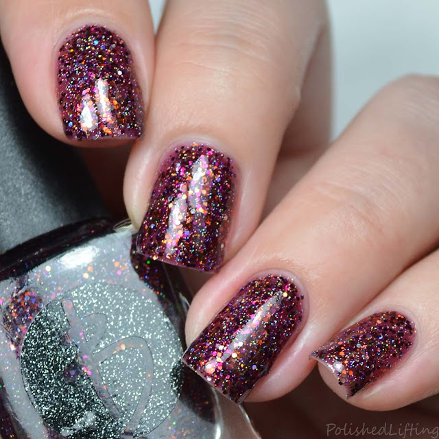 autumn glitter nail polish