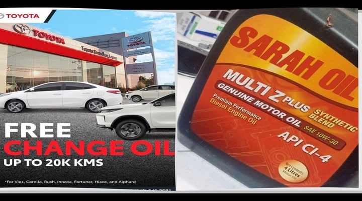 "Free Change Oil" promo trends online