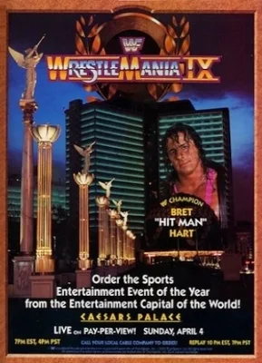 WWE / WWF WRESTLEMANIA 9: event poster