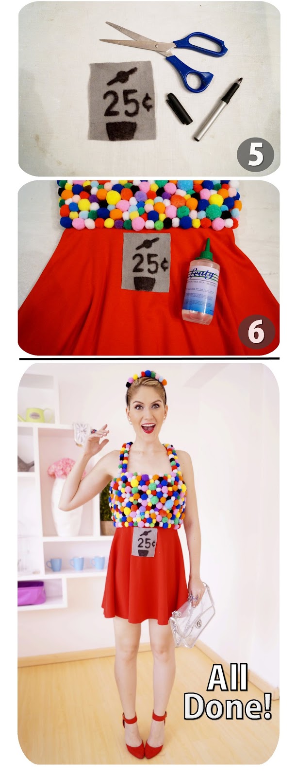 How to make a Gumball Machine Costume -- Click through for full tutorial!