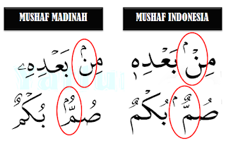 tanda baca iqlab mushaf madinah indonesia
