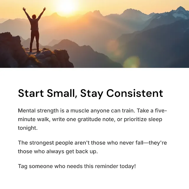 Start Small, Stay Consistent