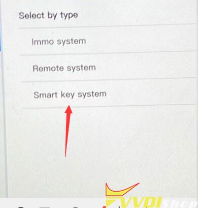 VVDI Key Tool Plus no Toyota 8A Immo Menu 3
