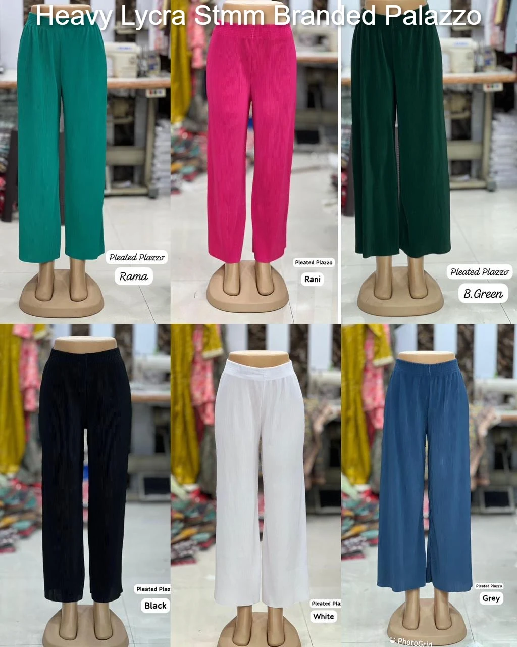 Heavy Lycra Stmm Branded Palazzo