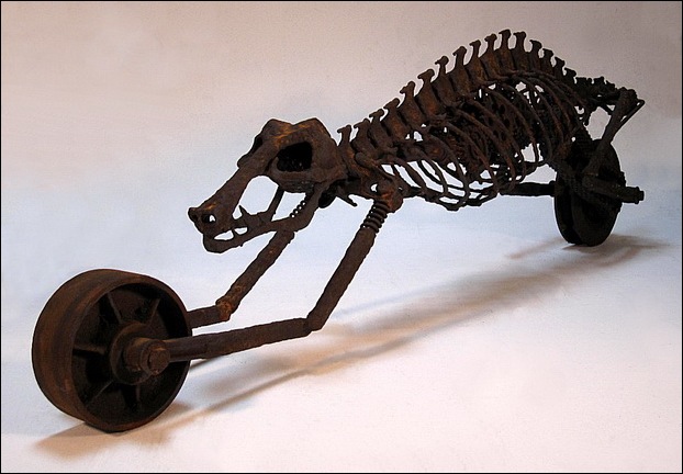 Dinosaur Motorcycle Sculptures 3
