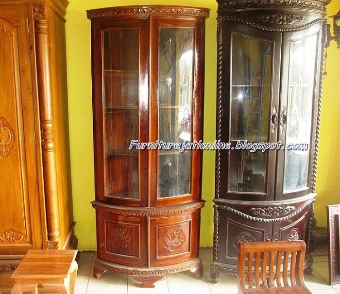  Lemari  Sudut  Minimalis Jati  Furniture Jati 