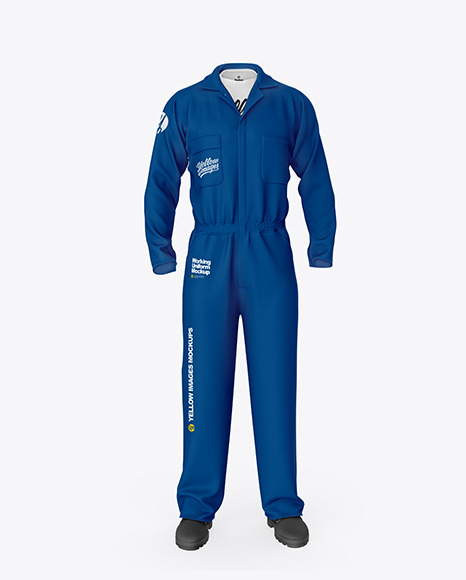 Worker Uniform (Coveralls) – Front View