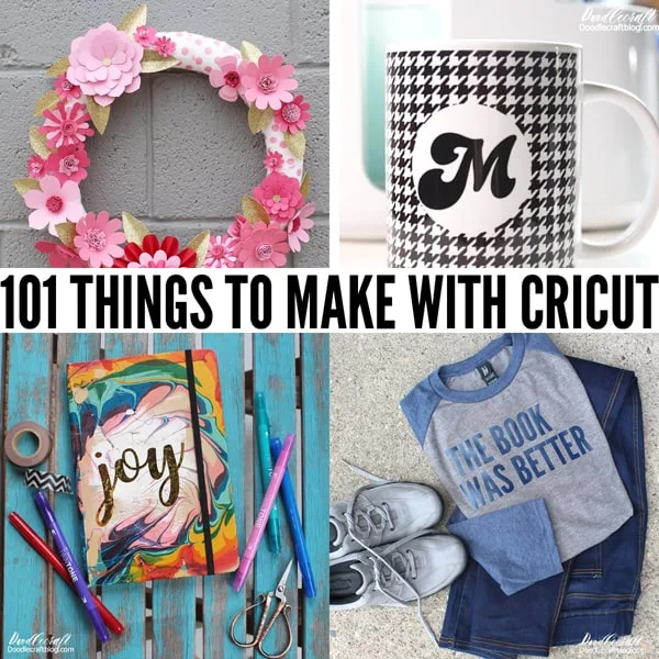 101 Things to Make with Cricut!  I love creating things with my Cricut!   Primarily I use my Cricut Maker 3...but this post will focus on the broad spectrum of Cricut products.   I'm sharing one hundred and one things to make with Cricut!