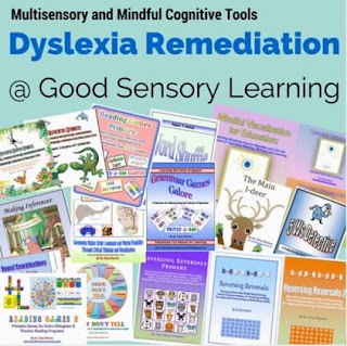 Collection of dyslexia remedial tools at Good Sensory Learning
