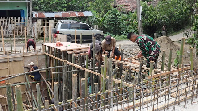 Jembatan penghubung Dua Kabupaten, Jadi Sasaran Sasaran Fisik TMMD Ke 119 Kodim 0602/Serang